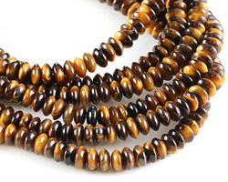 Tiger Eye Thin Rondelle 3x6mm