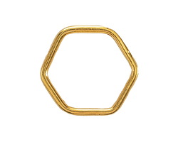 Mykonos Gold (plated) Hexagon Frame 23mm