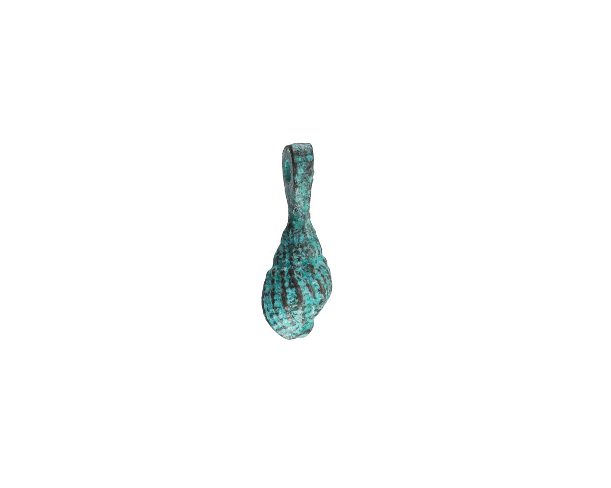 Mykonos Copper (plated) Patina Tiny Conch Shell Focal 6x17mm