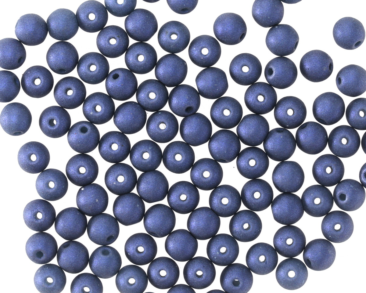 Czech Glass ColorTrends: Cobalt Glaze Round 4mm