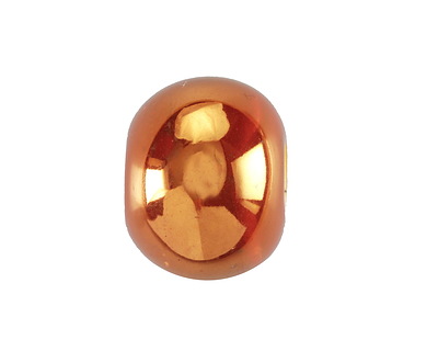 Mykonos Ceramic Iridescent Tangerine Rondelle 18x20mm