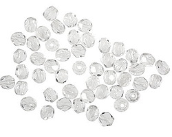 Czech Glass Crystal Fire Polished Round 4mm
