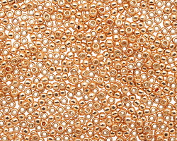 TOHO PermaFinish Galvanized Rose Gold Round 11/0 Seed Bead