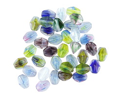 Czech Glass Matte Wildflowers Pinch Bead 5x4mm