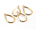 Gold (plated) Teardrop Focal 11x19mm