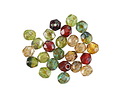 Czech Glass Berry Harvest Multi Color Mix Picasso Fire Polished Round 5mm