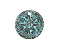 Mykonos Copper (plated) Patina Sun Coin Focal 22mm