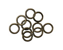 Antique Brass Soldered Jump Ring 8mm, 18 gauge