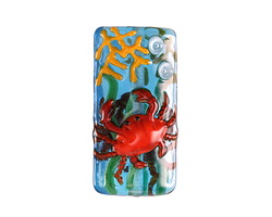 Grace Lampwork Red Crab Kalera 26-27x38-39mm