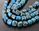 Larimar Blue Crazy Lace Agate (Matte) Nugget (Large Hole) 10x8mm