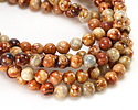 Tibetan (Dzi) Agate Molten Pattern Round 8mm