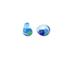 Unicorne Beads Glass Azure Waters Mini Teardrop 6-7mm