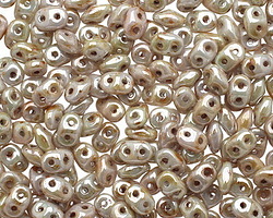 Opaque Ultra Luster Green SuperDuo 2x5mm Seed Bead