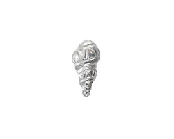 Mykonos Silver (plated) Decorative Tibia Shell Focal 7x15mm