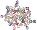 Czech Glass Luster Mix Fire Polished Round 4mm