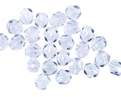 300 Perle Di Vetro Céco Fire-Polished - 6mm - Set 6 Colori (Jet, Crystal AB, Vitrail, Silver, Apolo Gold, Ruby) Per Gioielli Fai-Da-Te