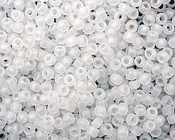 TOHO Transparent Rainbow Frosted Crystal Round 8/0 Seed Bead