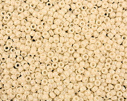 TOHO Opaque Rainbow Light Beige Round 11/0 Seed Bead
