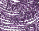 Amethyst (A) Faceted Rondelle 3x4-5mm