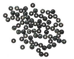 Czech Glass Jet Picasso Round 3mm