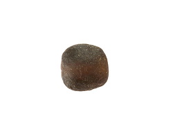 African Recycled Glass Coffee Tumbled Round 10-14mm