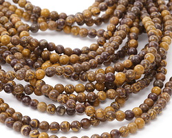 Chrysanthemum Stone Round 4-4.5mm