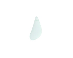 Seafoam Beach-Style Glass Side Drilled Freeform Drop 8-10x16-21mm