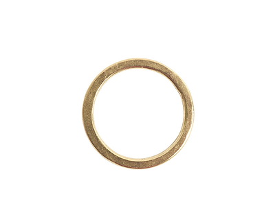 Nunn Design Antique Gold (plated) Small Flat Circle 24mm