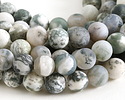 Tree Agate (A) Matte Round 10mm