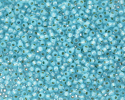 TOHO PermaFinish Milky Aqua (with Silver Lining) Round 11/0 Seed Bead
