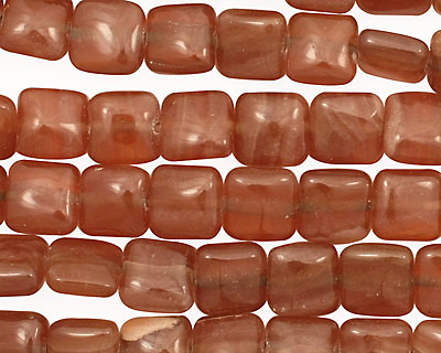 Brown Rhodochrosite Puff Square 8mm