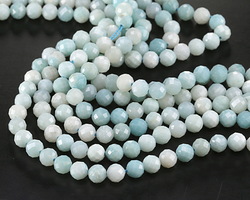 Amazonite Microfaceted Round 6mm