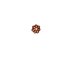TierraCast Antique Copper (plated) Petal Bead Cap 5mm