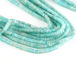 Brazil Amazonite Squaredelle 1x2mm