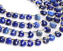 Lapis (A - dyed) Microfaceted Teardrop 8x10mm