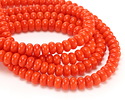 Tangerine Glass Rondelle 5x8mm