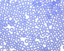 TOHO Transparent Frosted Light Sapphire Round 8/0 Seed Bead