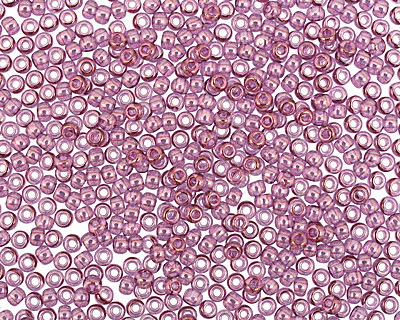 TOHO Gold Lustered Light Amethyst Round 11/0 Seed Bead