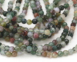 Fancy Jasper Faceted Round 4mm