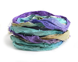 Rainforest 100% Silk Sari Ribbon