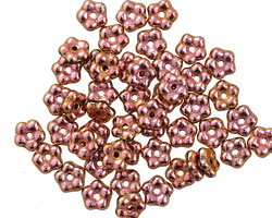 Czech Glass Copper Bali Style Daisy Spacer 2x5mm