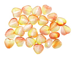 Czech Glass Dual Coated Sunset Heart 6mm