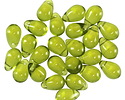 Czech Glass Olivine Teardrop 6x9mm