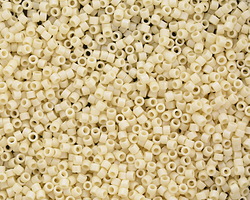Miyuki Delica Matte Opaque Dark Cream AB (DB0883) 11/0 Seed Bead