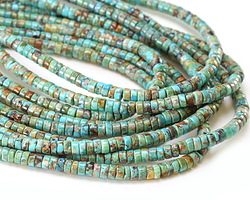 Hubei Turquoise (Multi) Heishi 2x4mm