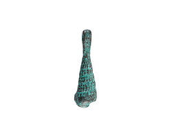 Mykonos Copper (plated) Patina Auger Shell Focal 7x23.5mm