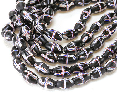 Indonesian Jet French Cross Rice 12-13x7mm