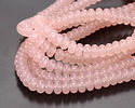 Pink Opal Glass Rondelle 5x8mm