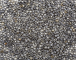 TOHO Matte Gunmetal Round 15/0 Seed Bead
