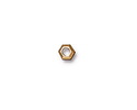 TierraCast Antique Gold (plated) Large Hole Faceted Heishi 5mm